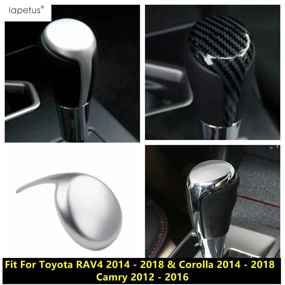 

Gear Head Shift Knob Handle Cover Trim Sticker Accessories For Toyota RAV4 2014 - 2018 & Corolla 2014 - 2018 & Camry 2012 - 2016