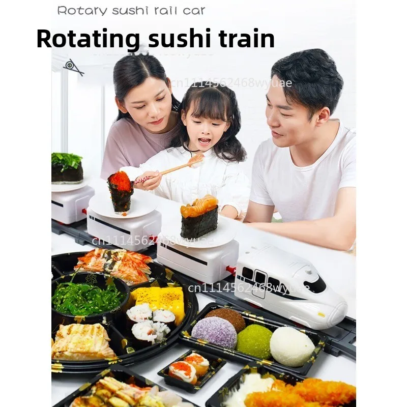 Sushi Train Track Rotary Sushi Toy Electric Train Rotary Sushi Simula Revolving Car Ushi Children Electric For Girl
