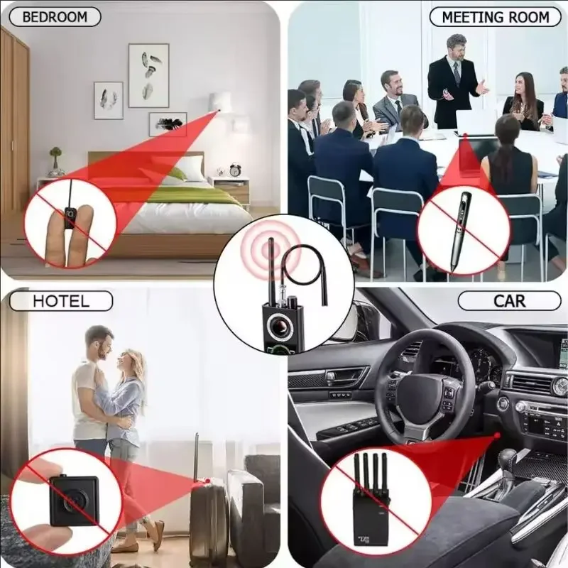 Professional Anti Spy Camera Detector K68 Bug Scanner Security Protection RF Signal Cam Hidden Gadgets Car GPS Tracker Finder view 4