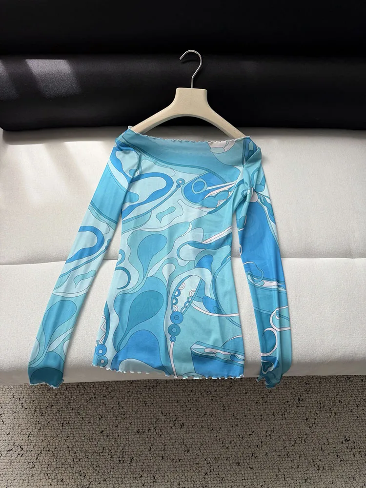 

Дизайнерский женский сексуальный сет из двух предметов с сетчатыми вставками, высококачественный летний комплект