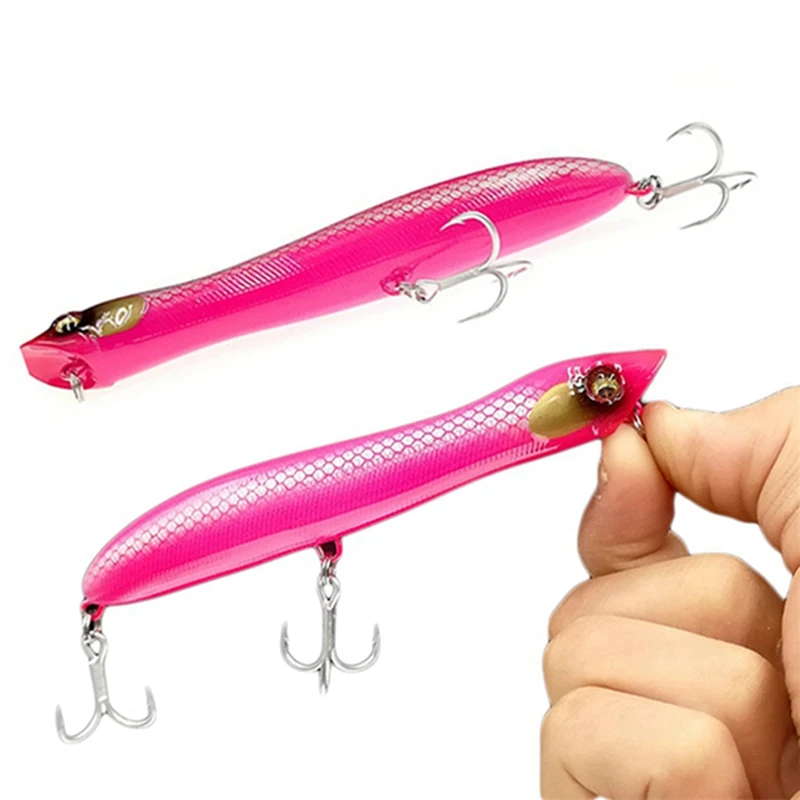 

1Pcs Fishing Lures Floating Hard Bait 12.5CM 20G Plastic Fishing Baits Artificial Pencil Vibration Wobblers Trolling Fish Lure