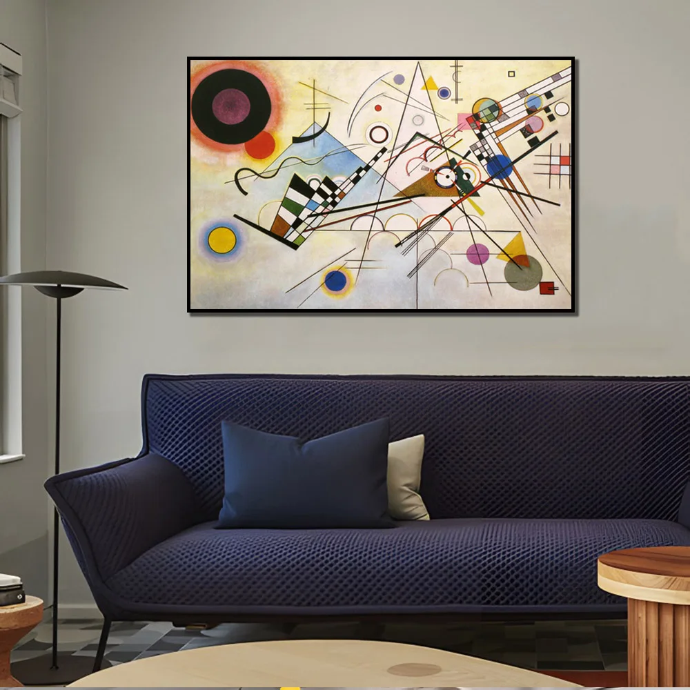 Wassily Kandinsky Famous Graphics Abstract Wall Art Posters Modern Home Bureau Decoration Picture Print Canvas Painting Mural