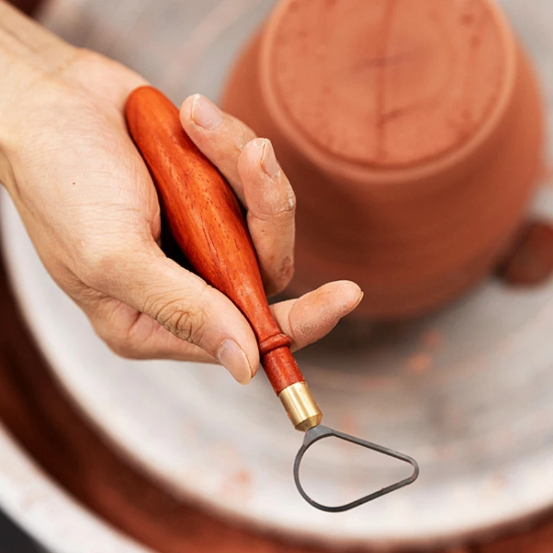 Outils de réparation de poterie en acier au tungstène, couteau à anneau de Bergame, sculpture en céramique bricolage, grattage, outils de mise en œuvre