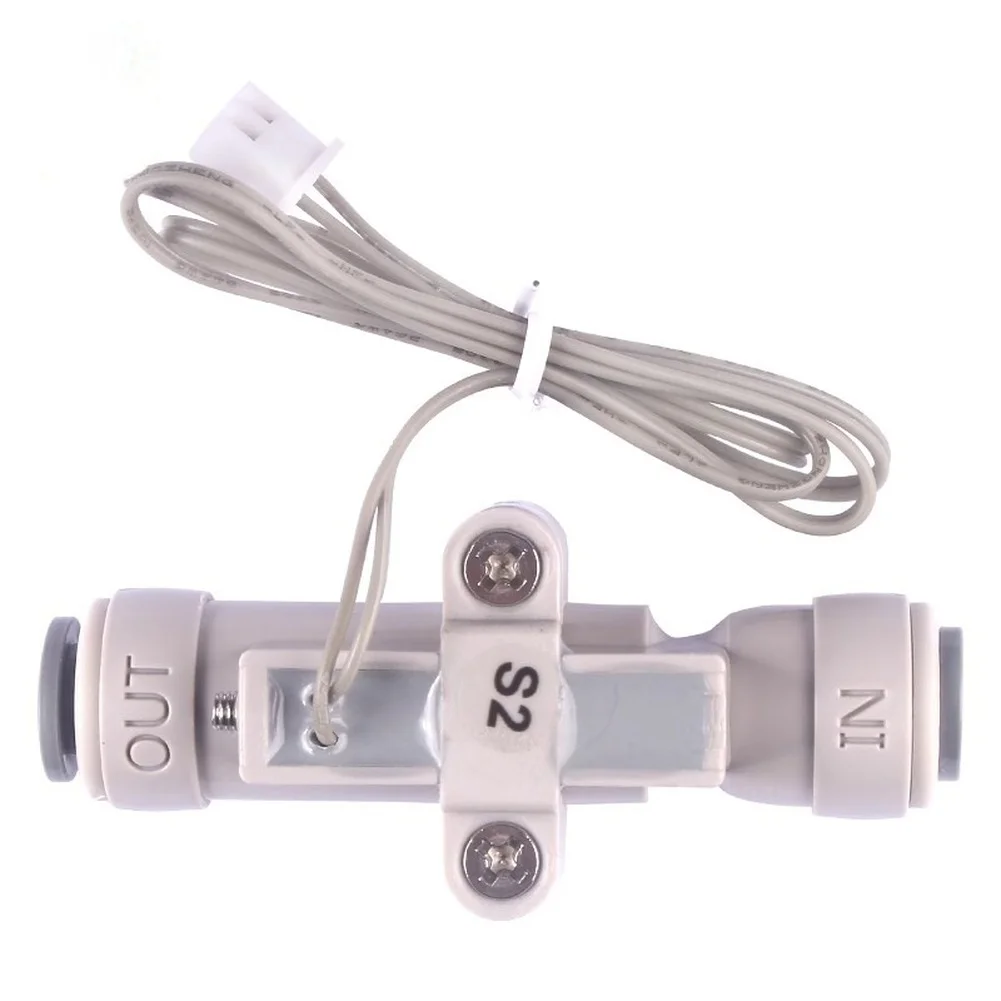 For Water Flow Switch Normally Open Low Flow Operation Below 300ml/min 2-Pin Quick Connect for For Water Dispenser and Tea Table