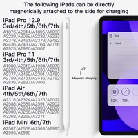 Lápiz Óptico con Carga Magnética y Rechazo de Palma para Apple Pencil 2, para iPad Air 7 5 4 Pro 11 10.9 Mini 6, Accesorios para iPad Pencil