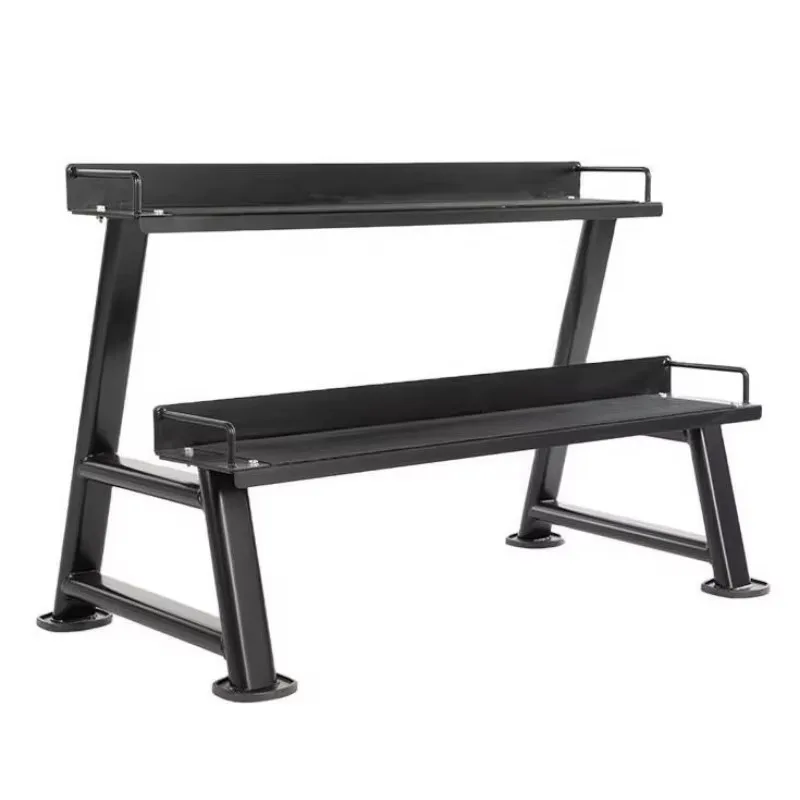 Combined Dumbbell And Kettlebell Storage Rack Stable Durable Structure Heavy Weight Support For Gym And Home Fitness Equipment