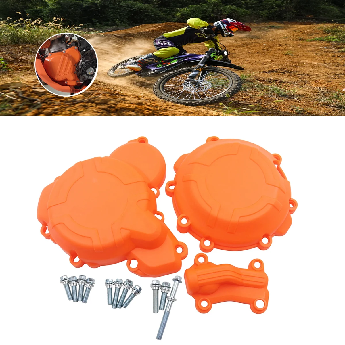 protetor-de-ignicao-protetor-de-embreagem-e-tampa-da-bomba-de-Agua-para-motocicletas-ktm-sx-xc-exc-xcw-tpi-e-husqvarna-tc-te-tx-250-300-2017-2019