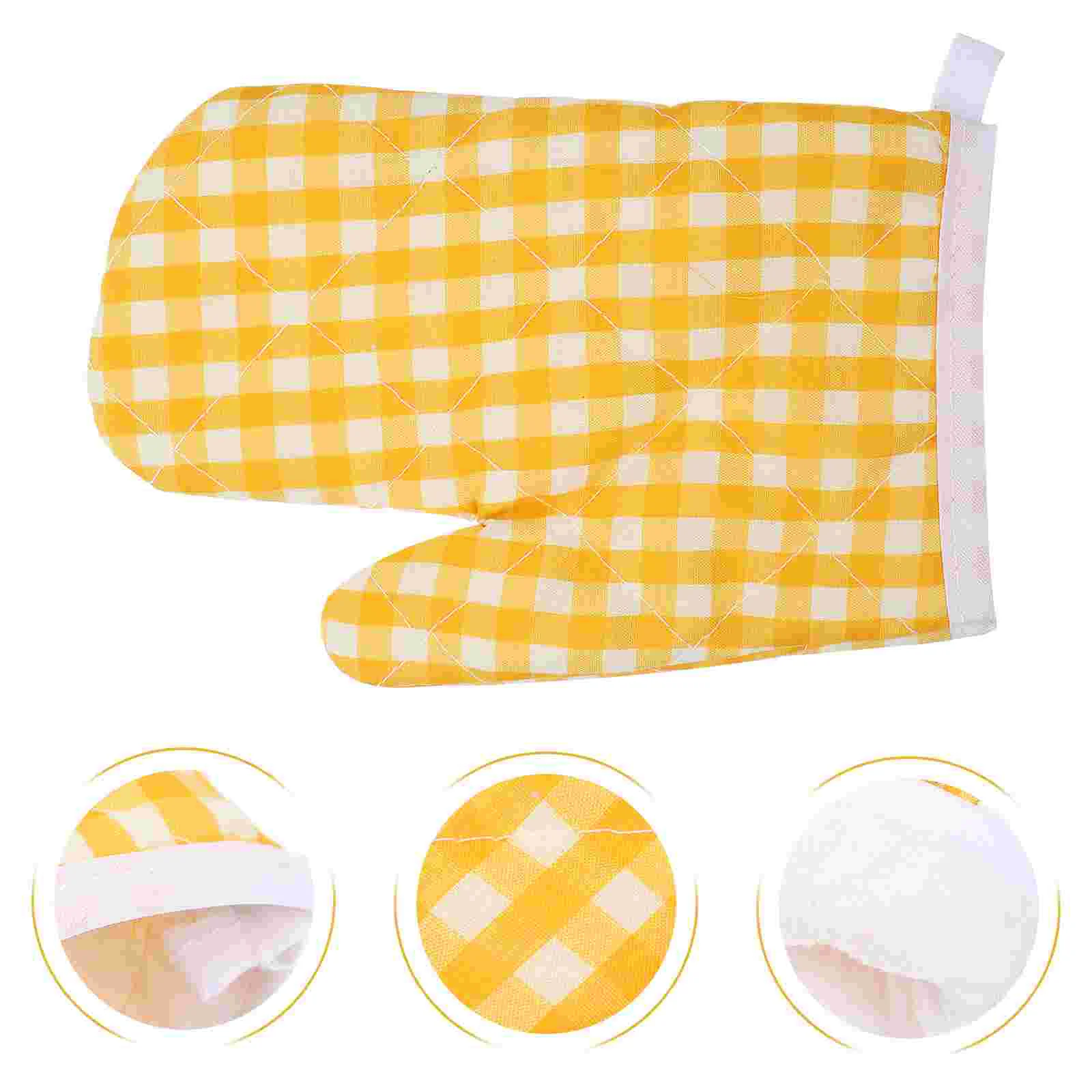 

Children's Thermal Gloves Kids Baking Microwave Mitt for Heat-resistant Kitchen Cooking Oven Mitts Washable Household