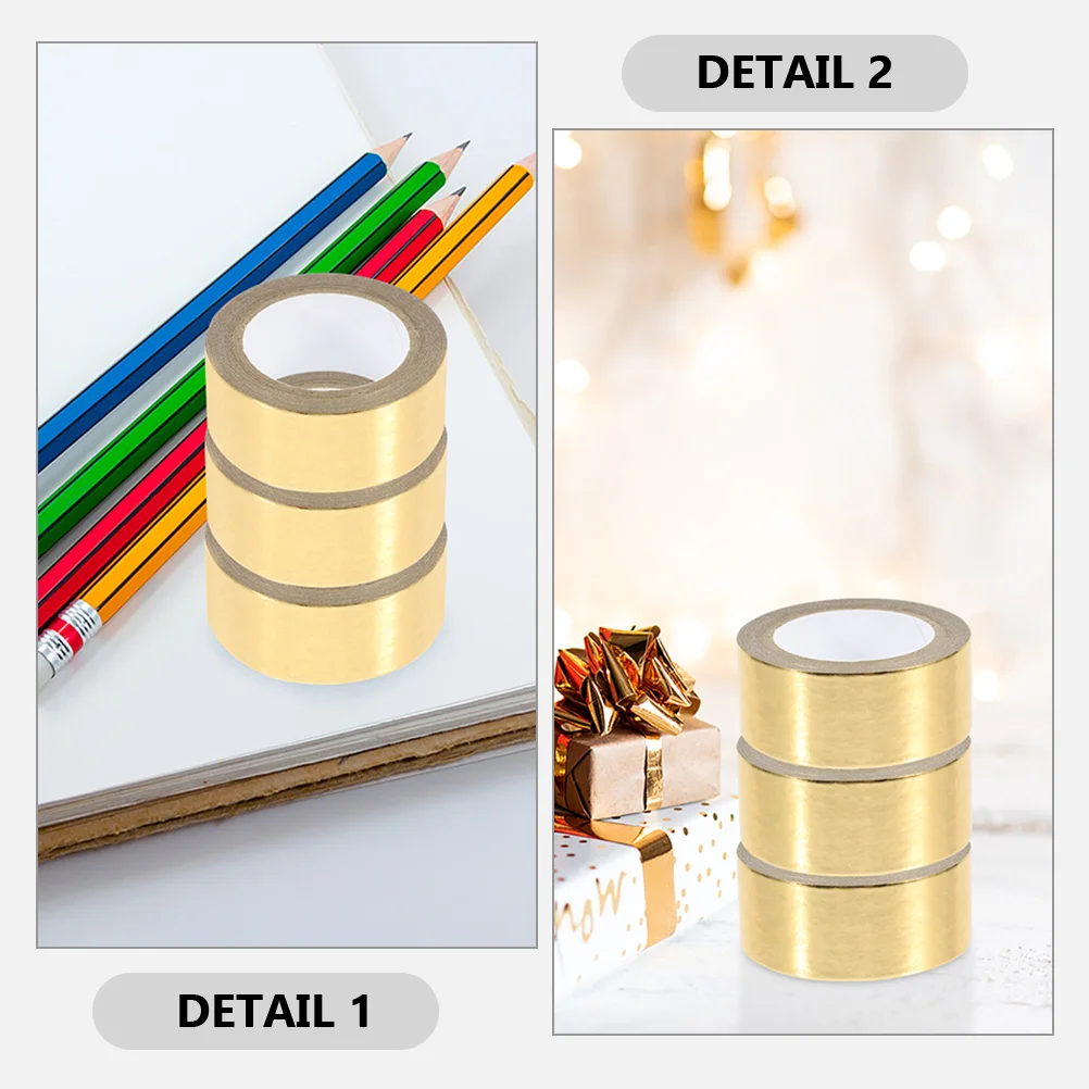 

Monochrome Foil Washi Tapes Metallic Decorative Adhesive Scrapbooking Journals Diaries Easy Cut Residue-Free Bronzing Craft