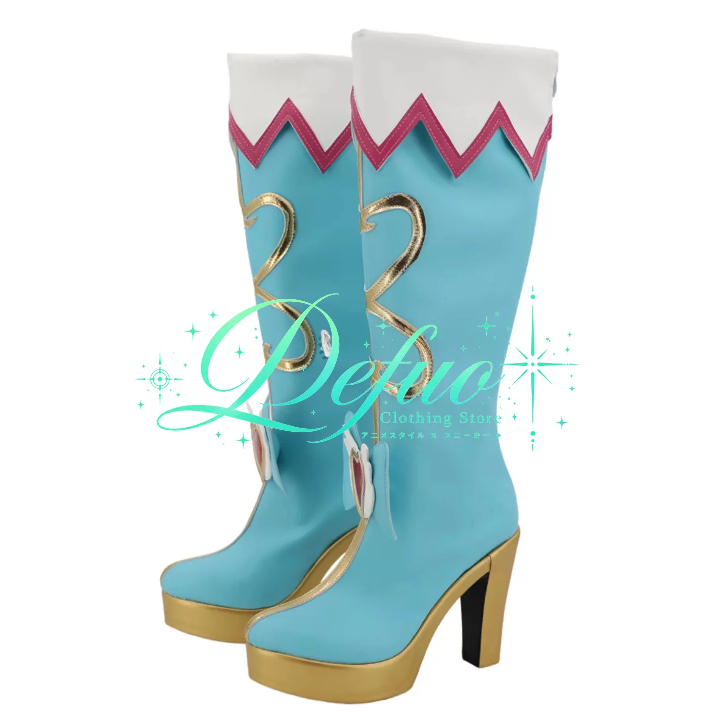 Custom Anime Girl Lolita Boots for Halloween Comic Convention Cosplay Party & Ball Shoes
