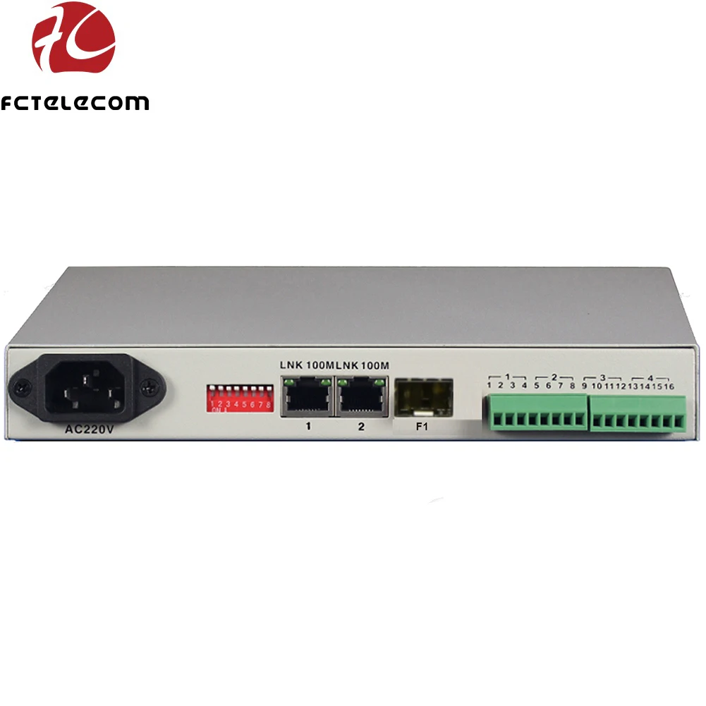 Convertisseur Contact sec vers Ethernet 8 canaux 1 * SFP 2 * Port Ethernet RJ45