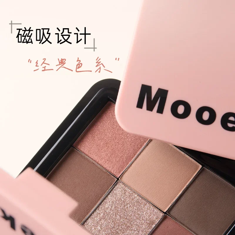 Mooekiss 5 สีอายแชโดว์ Delicate Powder Earth Matte Display Face Repair Highlight MULTI FUNCTION Integrated PLATE แต่งหน้า