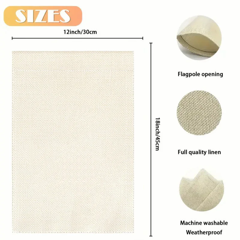 علم حديقة الترحيب من VIKAMA مزدوج الجوانب مقاوم للماء ومتين موسميًا للديكور الخارجي لتزيين حديقة الفناء الخارجي #6