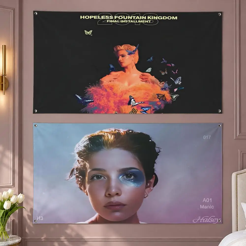 Halsey Flags Aesthetic Room Decor Wall Hanging For Bedroom Dorm Gaming Room And Parties