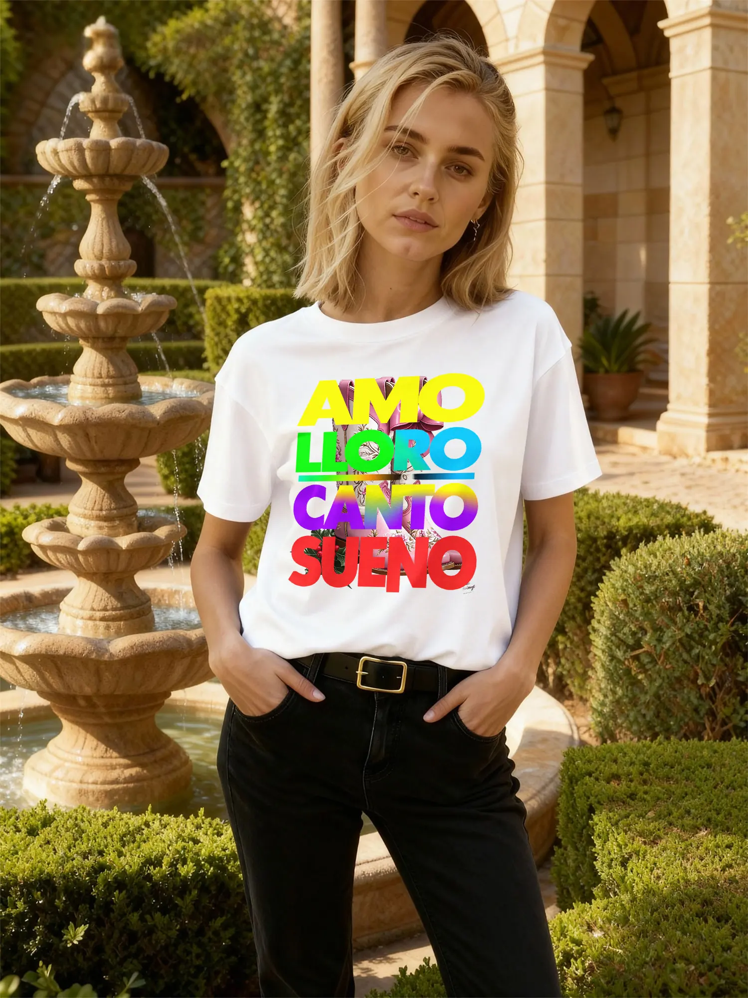 Cotton T-Shirt Whit…