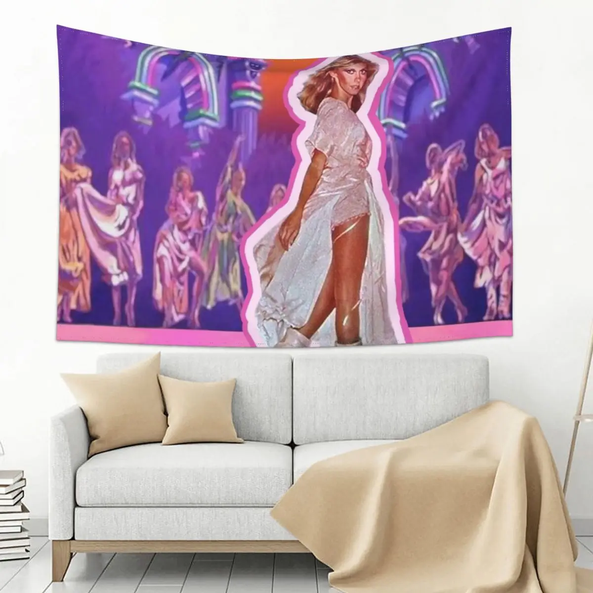 

My Childhood Dream of Being a Xanadu Roller Skating Muse Tapestry