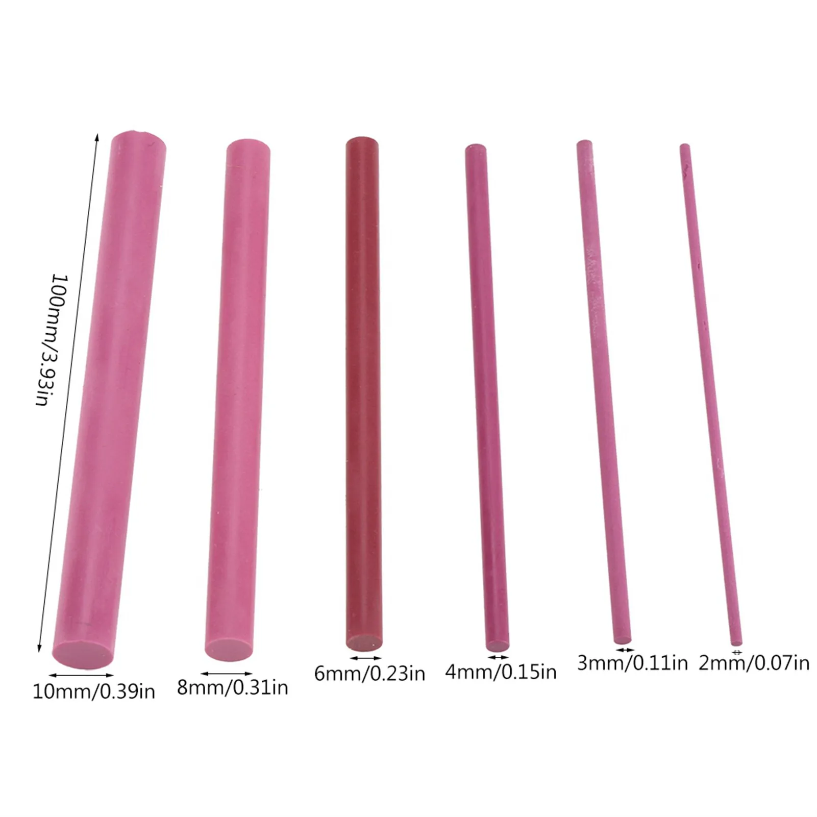 6Pcs/Set 3000 Grits Ruby Abrasive Polishing Oil Stone Knife Sharpener Sharpening Stone Whetstone Grindstone Abrasive Tools Kit