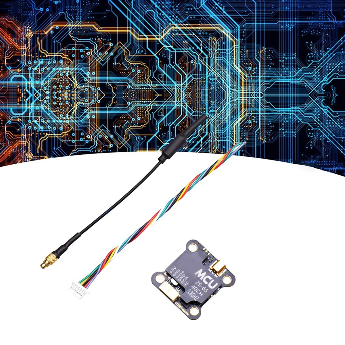 For JHEMCU VTX20-600 VTX 5.8G 600MW FPV Video Transmitter Support 2-6S IRC for FPV Drone LZB