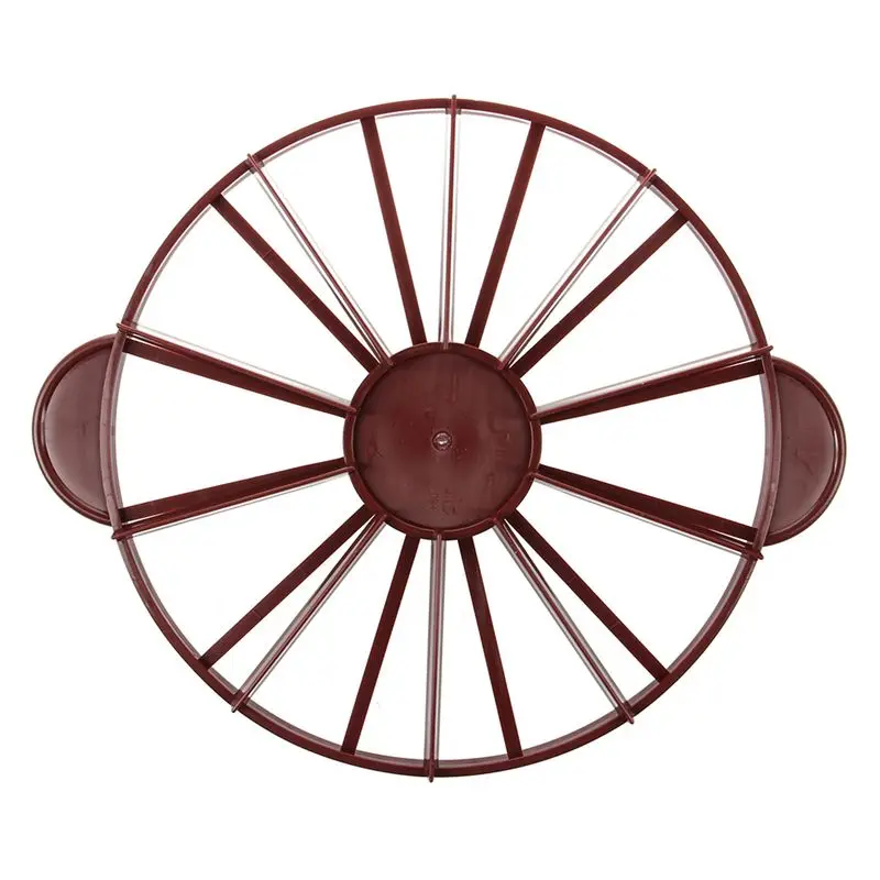 AS94-4X Cake Divider Slice Pie Cake 10 / 12 Piece Equal Portion Marker Divider Dark Red