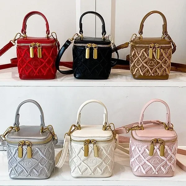 

Heavy Embroidery Quilted Box Bag Cross - Border Bestseller High - End Versatile Crossbody Shoulder Handheld Fashion Style