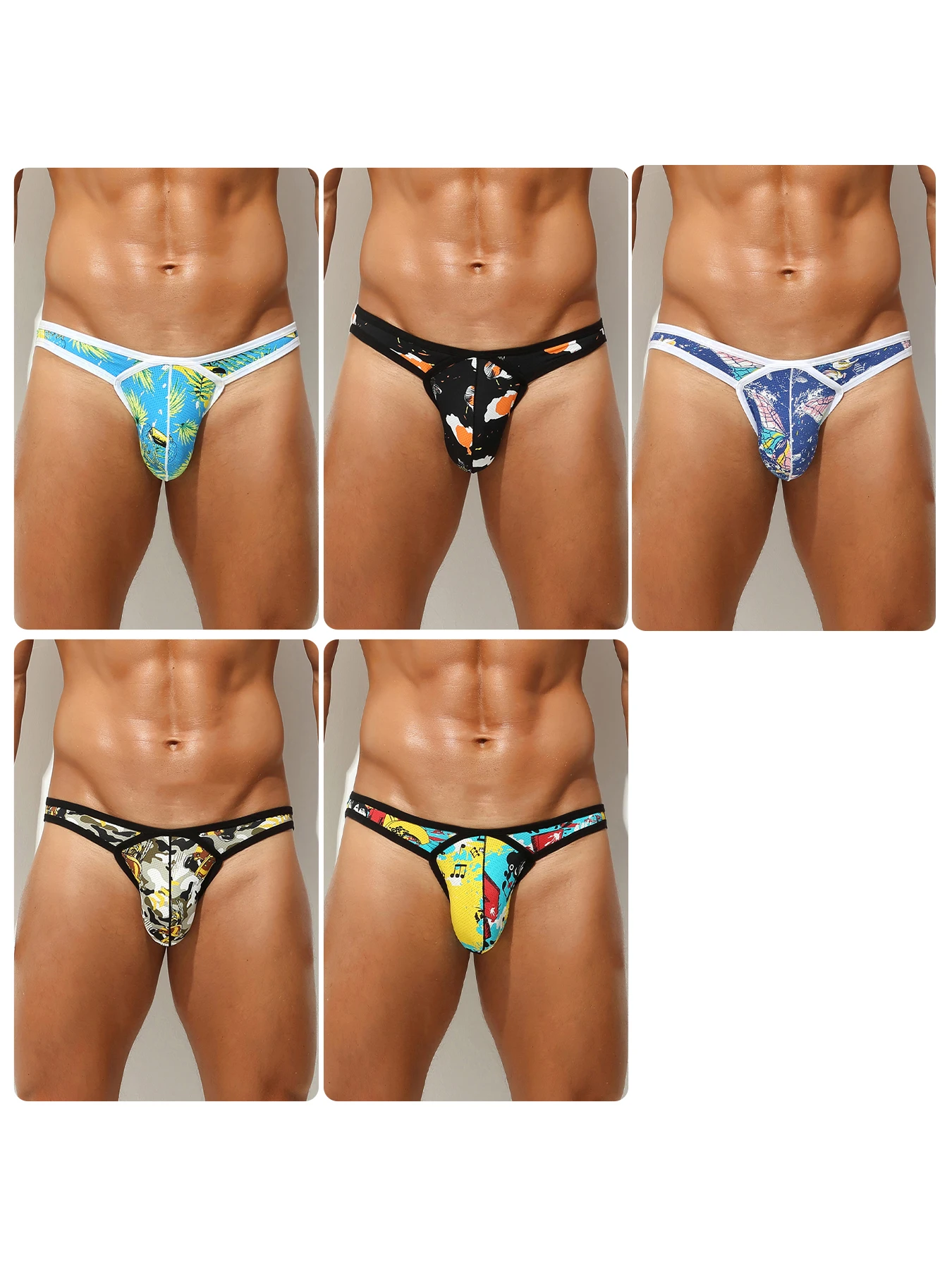 

Men's Briefs Mens Underwear Sexy Shorts Men's Panties Breathable Male Elastic Underpants Para Hombres Promotion 3/5Pcs/Lot