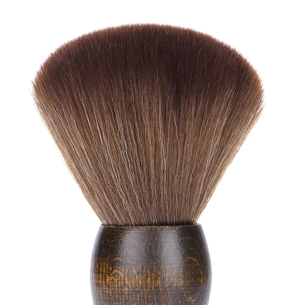 

Neck Hair Tool Wooden Handle Fiber Hair Brush Duster Sweep Wooden Handle Brush Hairbrush Salon Use Fiber Hairbrush