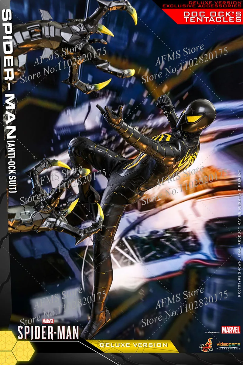 Hottoys ht vgm45 vgm441/6 escala figura colecionável homem aranha anti polvo batalha terno 12 Polegada homem soldado figura de ação modelo