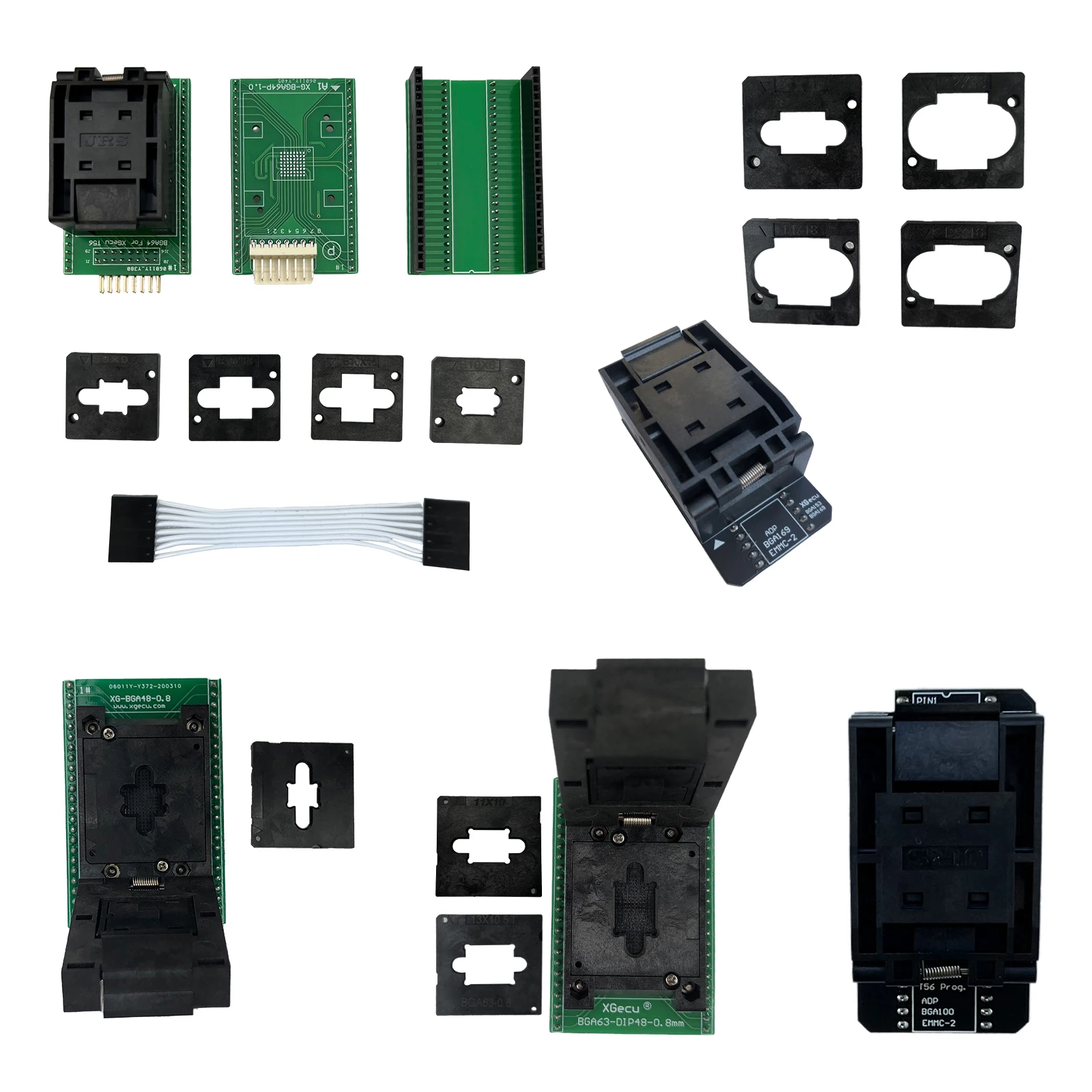 BGA48-DIP48 BGA63-DIP48 BGA64-DIP48 BGA153/169 EMMC-2 BGA100-DIP48 adapter tylko dla programatora XGecu T56 — zdjęcie 2