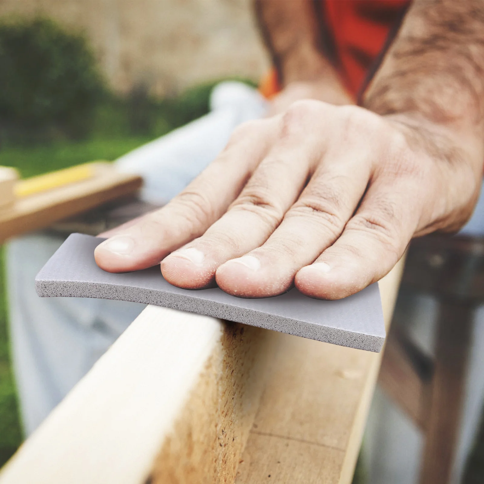 

20pcs Sponge Sandpaper Sanding Pad 70X100X5MM Brown Flocked Polishing Abrasive Manual Drywall Woodworking Crafts Tools