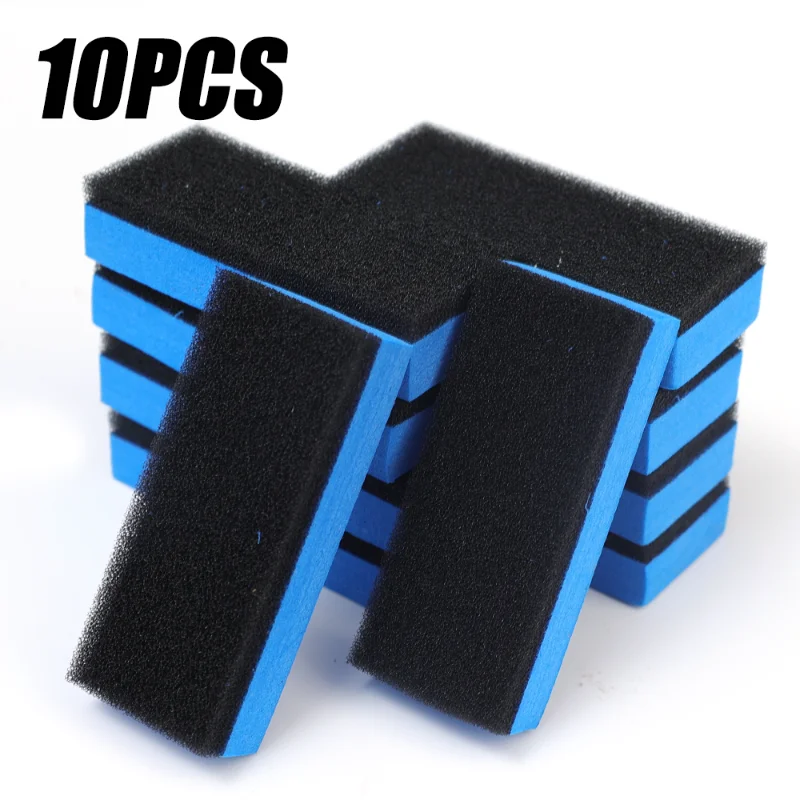 5/10pcs Auto Cleaning Sponge Brush Car Paint Surface Crystal Plating Sponge Block Waxing Polishing Car Wash Accessories