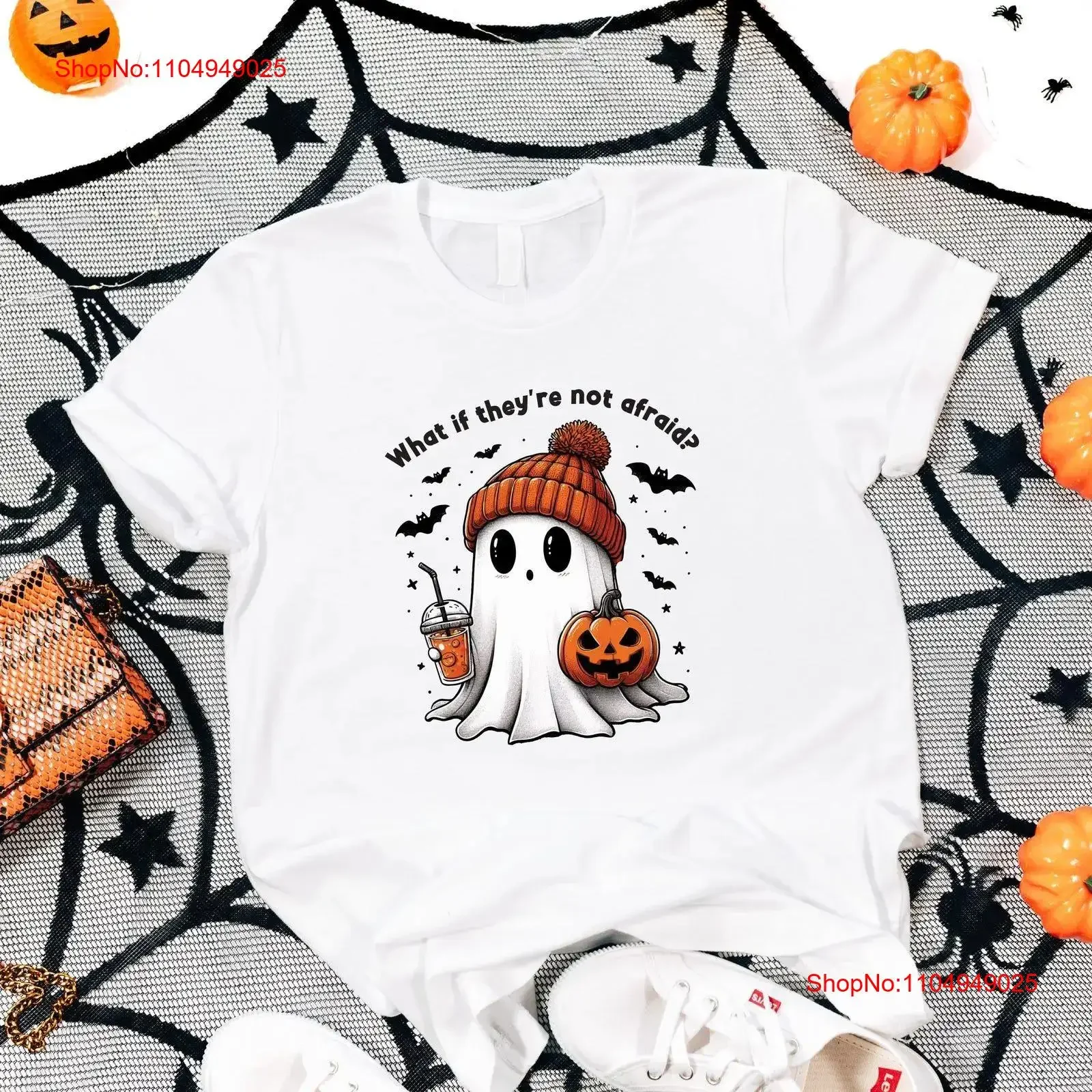 تي شيرت شبح الهالوين لطيف موسم مخيف ماذا إذا لم يخيفون نكتة مضحكة عتيقة مغسولة ممتدة للجنسين #1