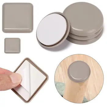 Aşınmaya dayanıklı kolay hareket masa kanepe sandalye parçaları kendinden yapışkanlı zemin koruyucu kayma Mat Anti gürültülü mobilya bacak kaymak pedleri