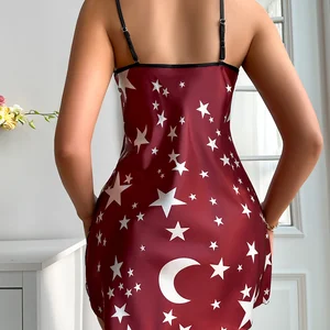 Frauenstern blieb Satinpullover 8 Hauptverkauf Pijama Star - №7