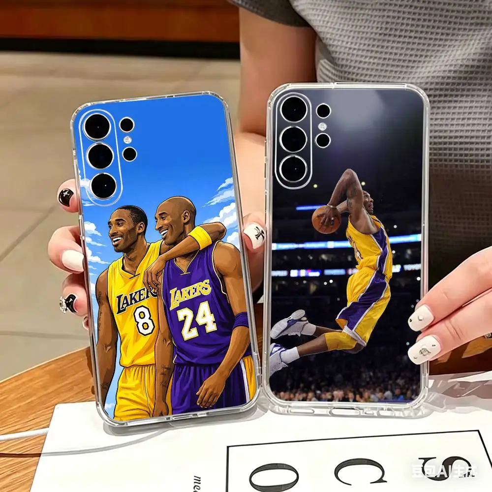 Handsome Kobe Bryant Phone Case For Samsung S25,S24,S21,S22,S21,S20,S10,S9Ultra,Plus,Fe,Lite Transparent Cover