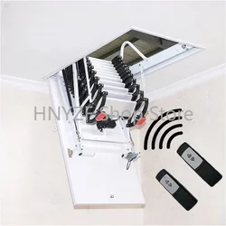 Electric Loft Stairs Remote Control Ceiling Folding Telescopic Ladder