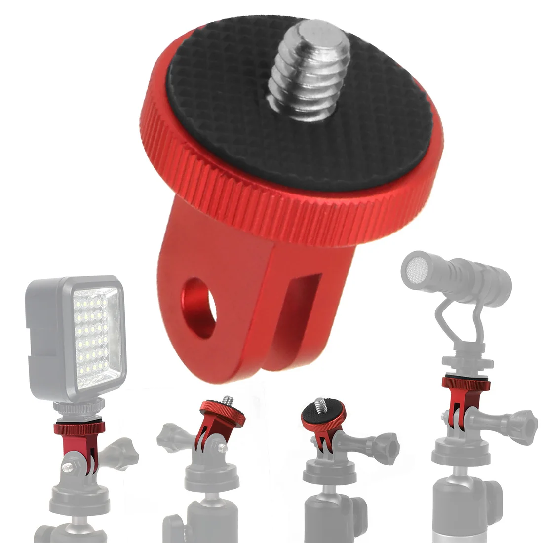 Für Insta360 X5 Metall-Mini-Stativ Konvertierbare Halterung 1/4' Schraube Schnellwechsel-Basis für Gopro Hero 13 DJI OSMO Pocket4 Action-Kamera – Detail 2