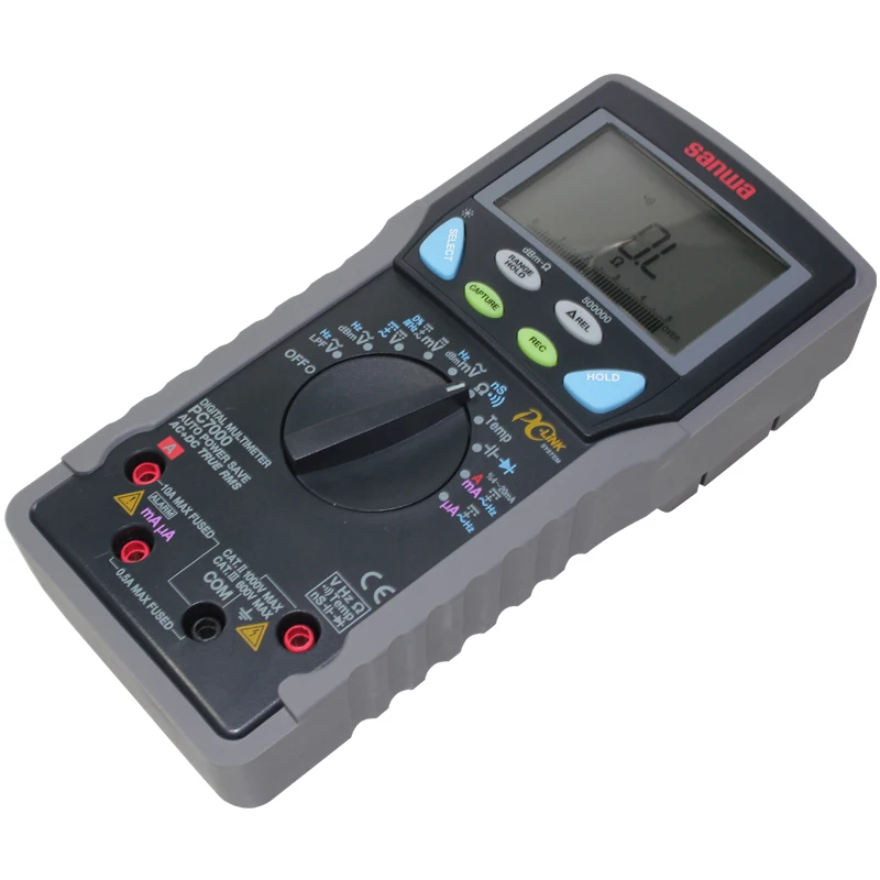 Japan sanwa PC7000 High Accuracy High Resolution True RMS Digital Multimeter/PC Communication/500000 counts for DCV,Dual display