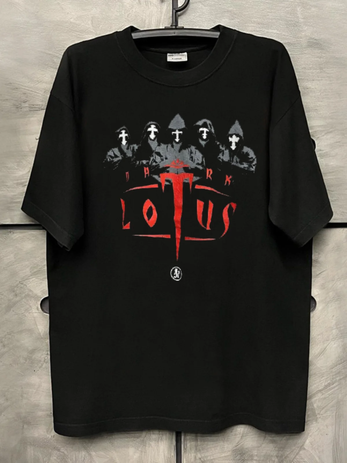 Dark Lotus Y2K Rock Hip Hop Short Sleeve Casual Unisex Cotton T-Shirt Street Style Printed T-Shirt for Teenagers Summer Wear
