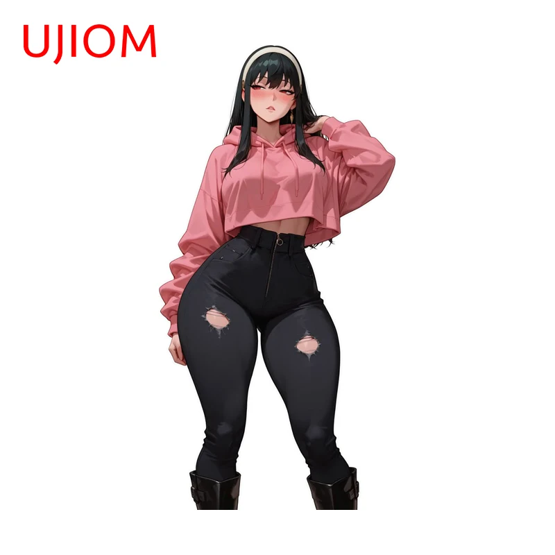 UJIOM Seductive Yor Forger Wall Sticker Anime Waifu Toilet Light Switch Decal Baby Nursery Room Waterproof Vinly Accessories
