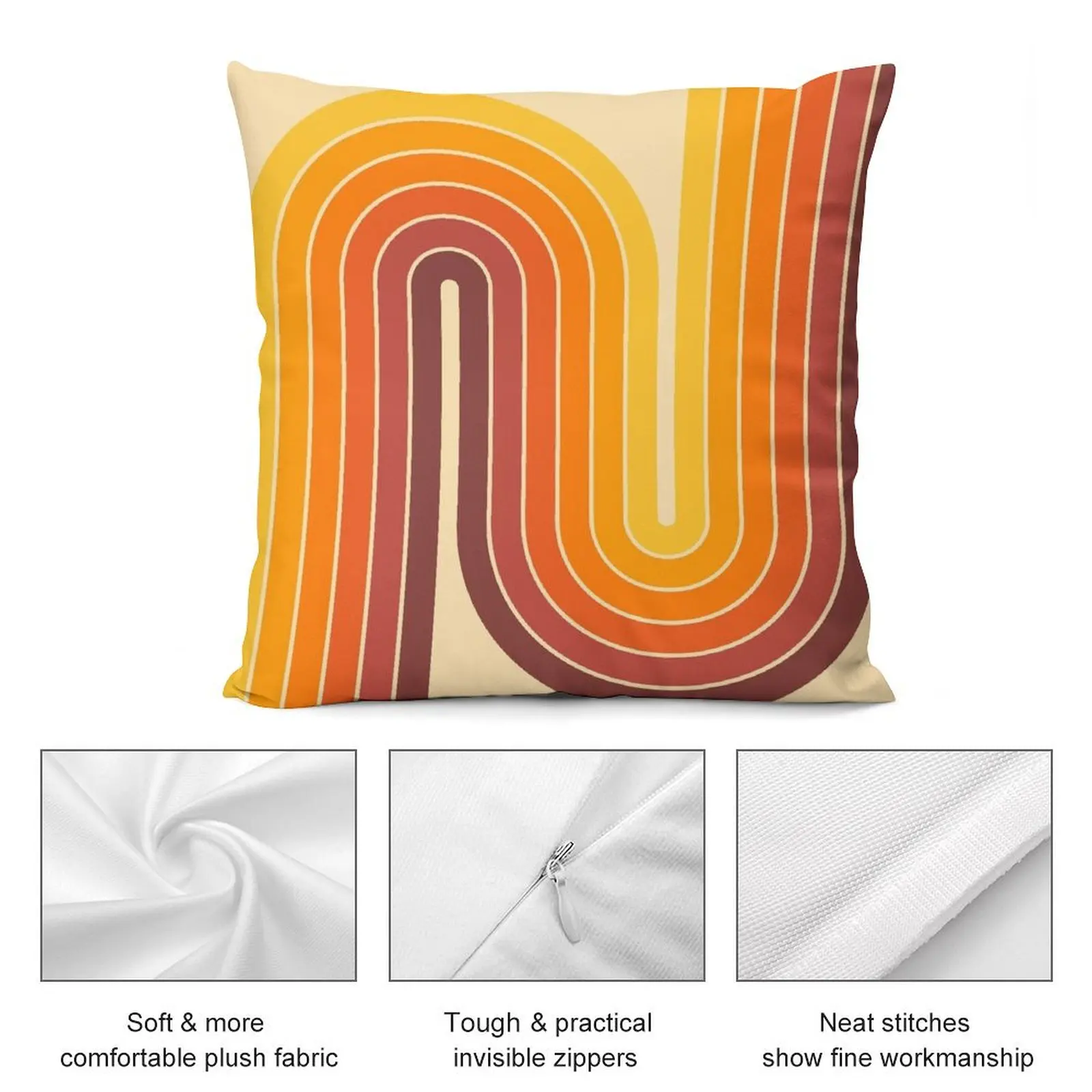 Retro Geometric Double Arch Design 522 Throw Pillow Christmas Covers Cushion Cover For Sofa pillow