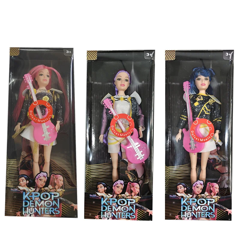 30 سنتيمتر K-Pop شيطان الصيادين مع نسيج دقيق أنيمي دمية لعبة من الفينيل رومي ميرا زوي عيد ميلاد عيد الميلاد مفاجأة هدية للفتيات