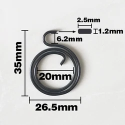 Coil Spring For Door Handles, Levers, Latches, Internal Coils, Repair Screws, Torsion Springs, 2.5 Flat Cables