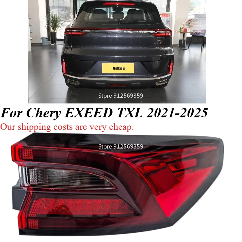 

Rear Bumper Taillight For Chery EXEED TXL Outer Taillamp Rear Brake Lamp Driving Light Turn Signal Light