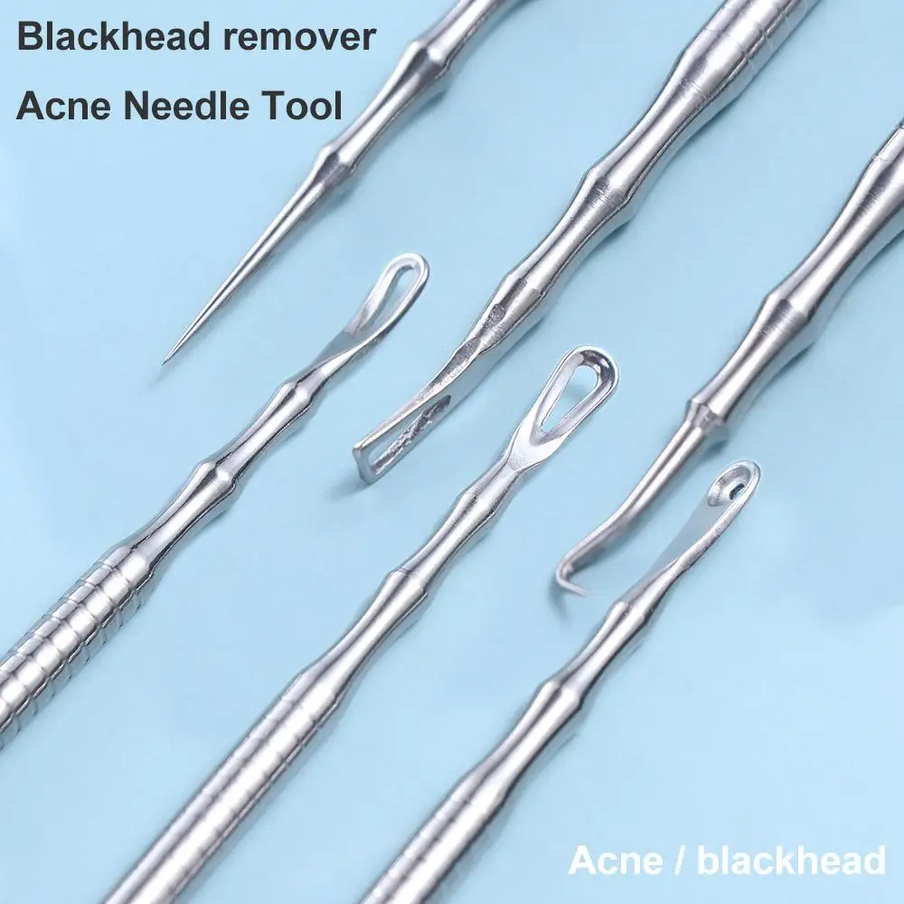 Tool Facial Milia Whitehead Squeeze Extractor Blackhead Remover Pimples  Removal Tool Acne Blemish Needle Pore Cleaner Needles