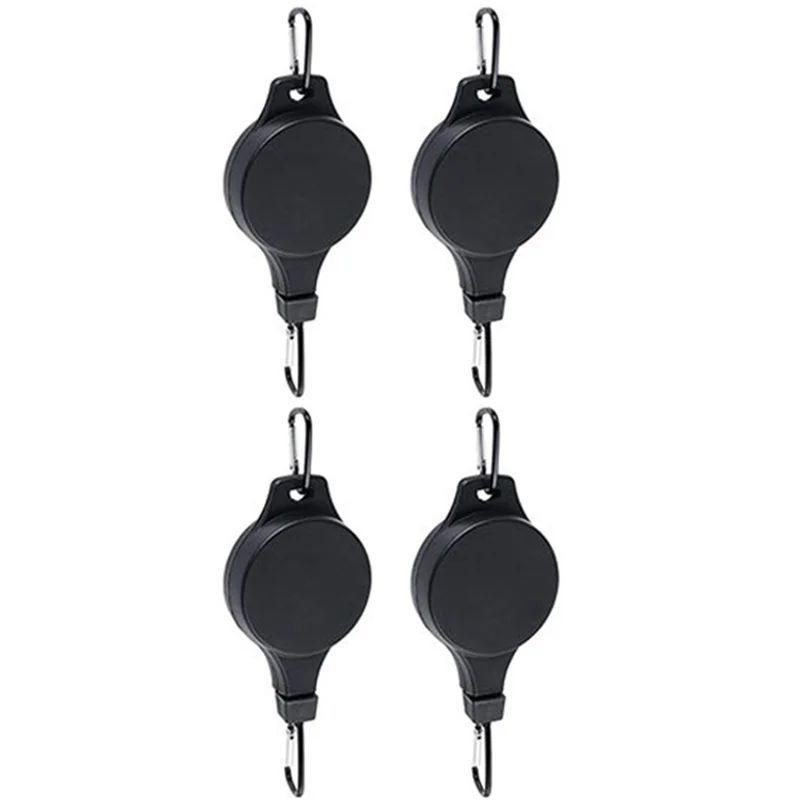 

A27F-Plant Pulley Retractable Hanger Plant Pulley Adjustable Height Wheel For Hanging Plants Indoor(8PCS) BLACK