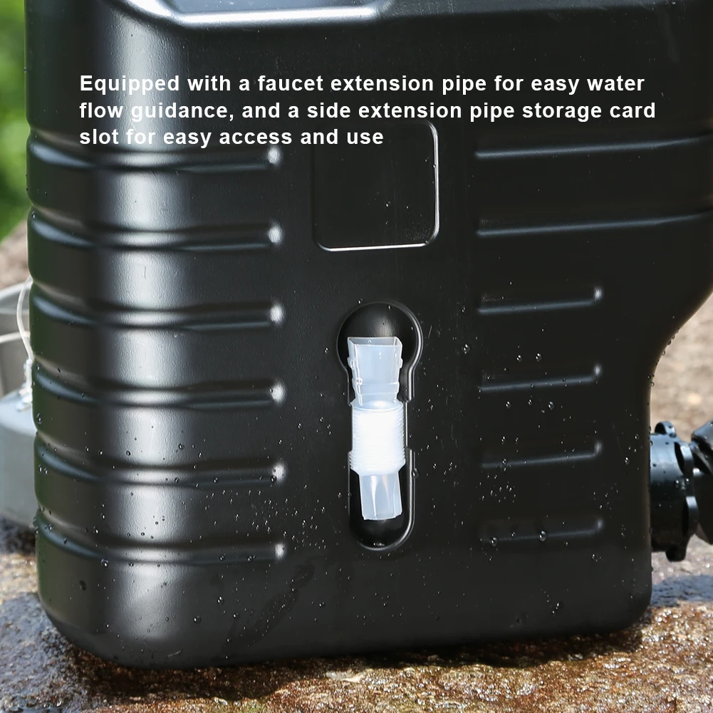 خزان مياه محمول سعة 12 لتر مع صنبور دلو لمياه الشرب، حامل موزع مياه بسعة كبيرة للتخييم في السيارة #5