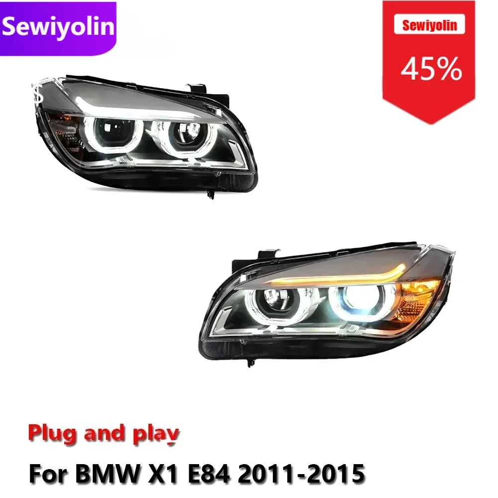 

Car DRL LED Headlight Light Assemblies For BMW X1 E84 2011-2015 Auto Fog DRL Brake Turn Signal Lamp Plug and Play