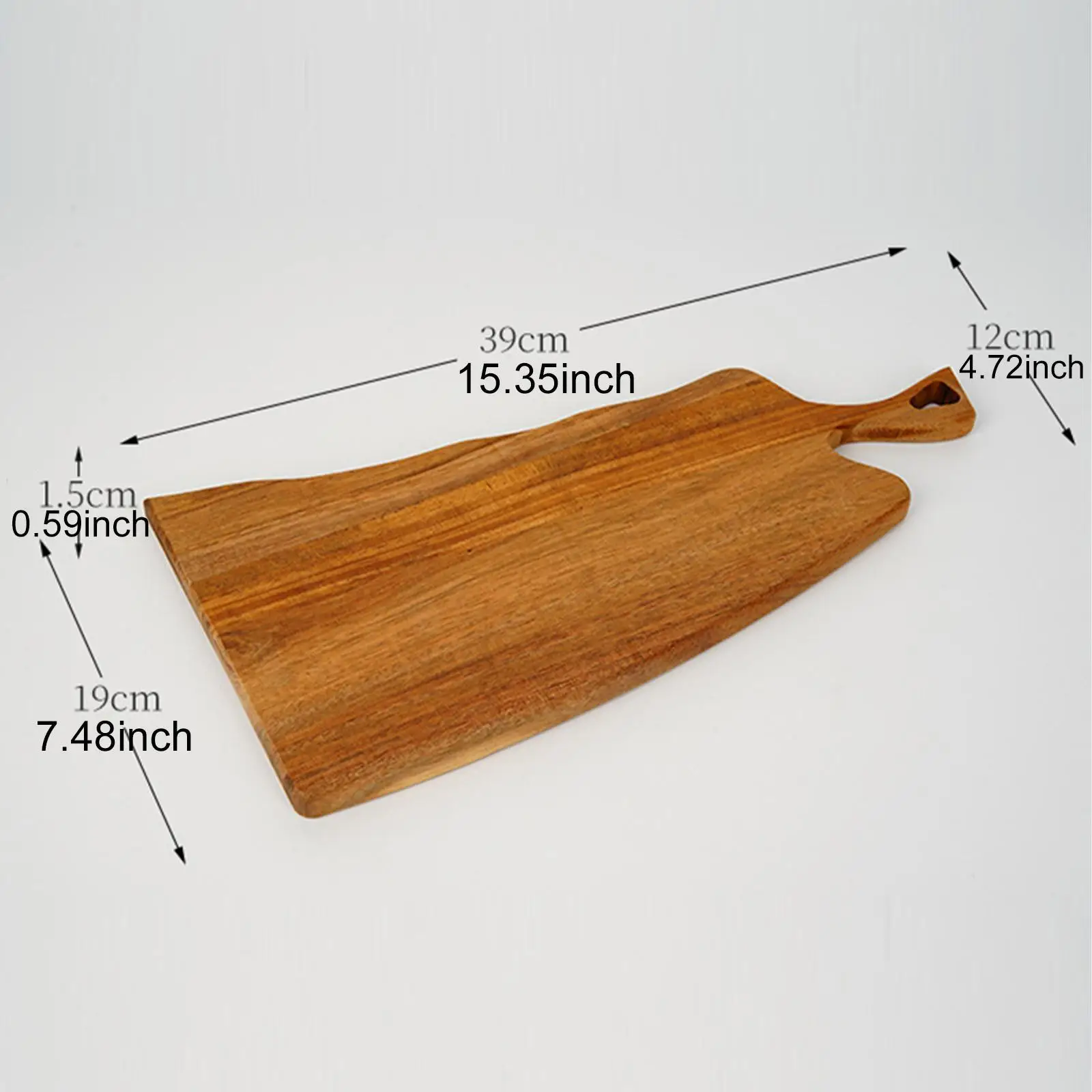 Planche à découper en bois avec poignée confortable, assiette à pizza pour la cuisson du fromage