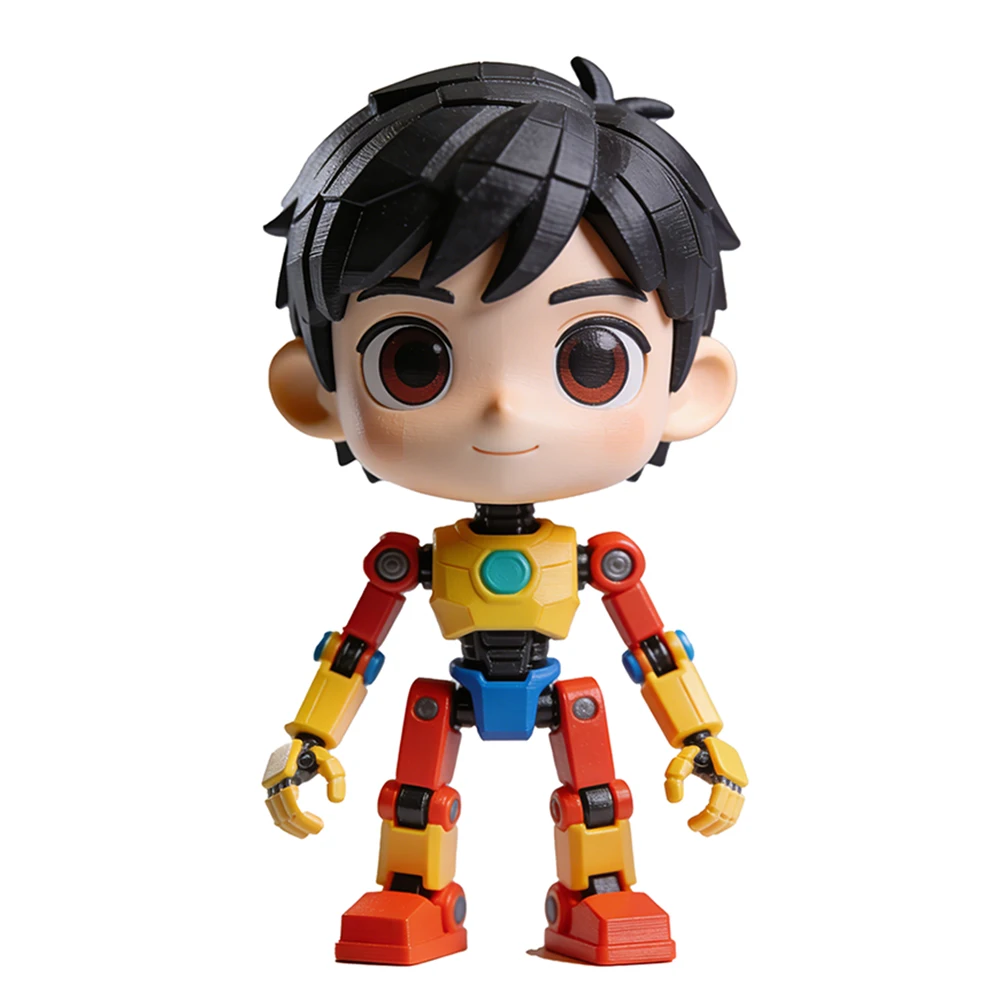 OEM Custom SLA Resin 3D Printing Anime Character Figure Model Unpainted White Kit Cartoon Figurine Prototype Hobby Collectible