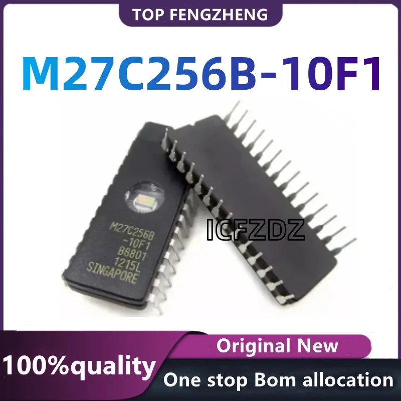 100%New original  M27C256B-10F1 Memory 27C256 EPROM 256KBIT PARALLEL 28CDIP  New Original  Integrated Circuits